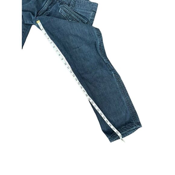 Diesel Women's/ Mens Cargo Size 33 Straight Leg Dark Wash zip Fly Blue Jeans - Picture 10 of 16